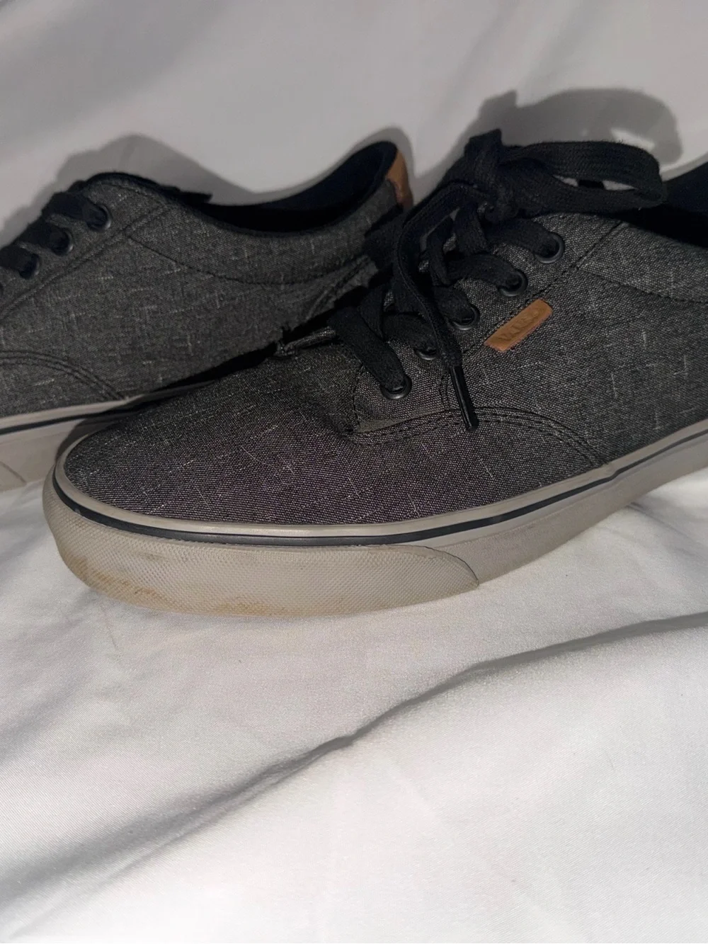 Vans Men's Atwood DX Deluxe Skate Shoes - Gray Canvas Sz 10